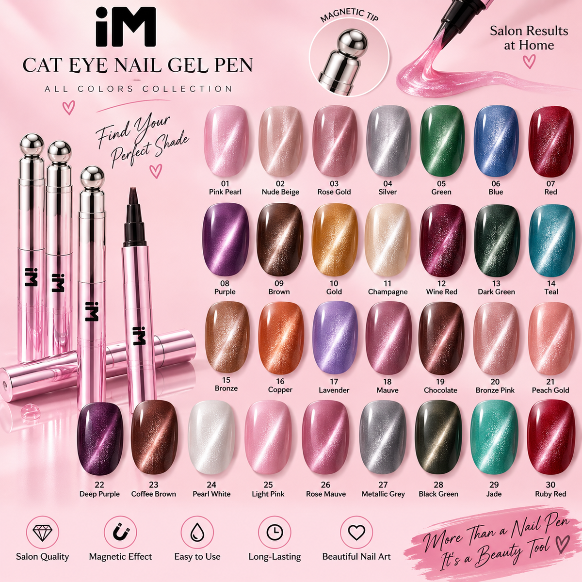 Nail Art Pen With A No-makeup Looklaid-back Cat-eye Gel Pen