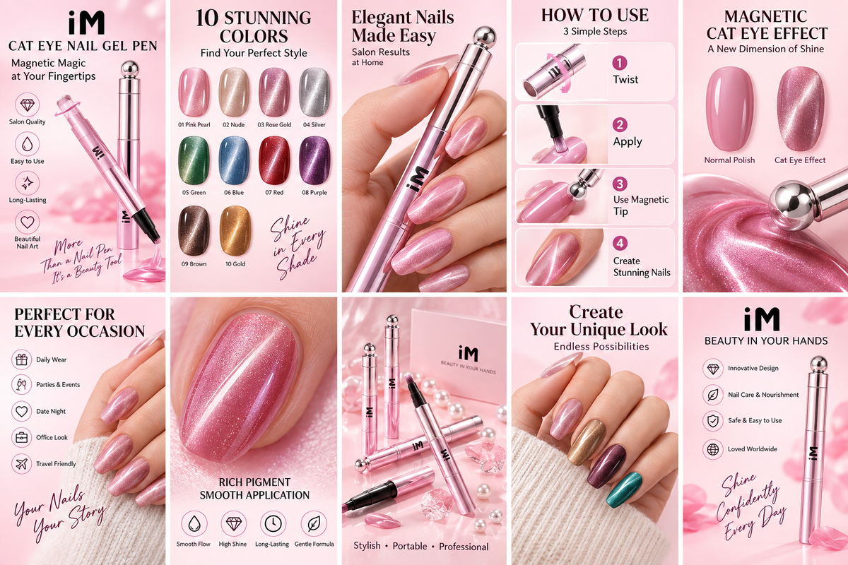 Nail Art Pen With A No-makeup Looklaid-back Cat-eye Gel Pen