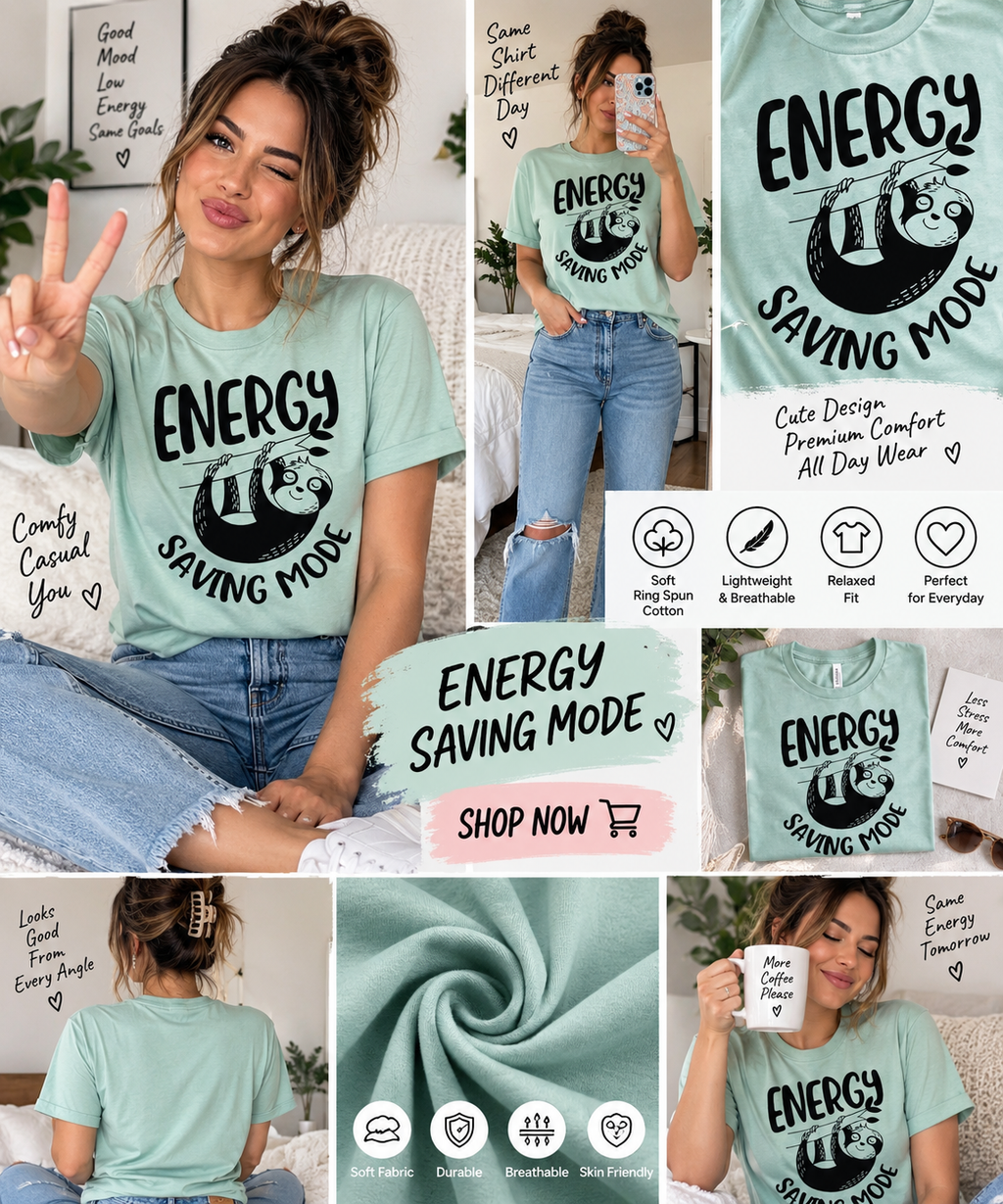 Energy Saving Mode T-shirt