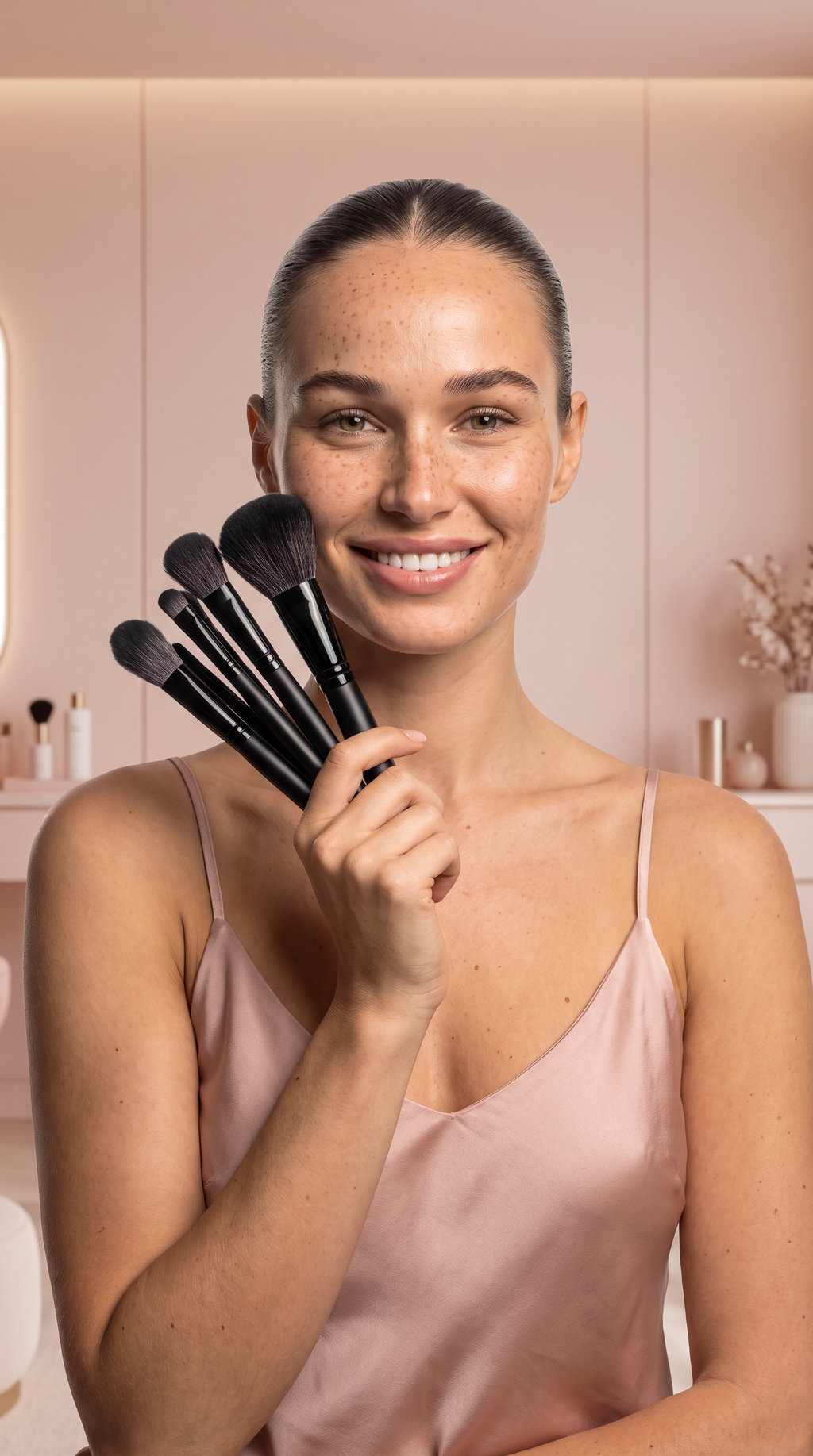 32pcs Facial Eye Shadow Eyeliner Foundation Makeup Brush Set