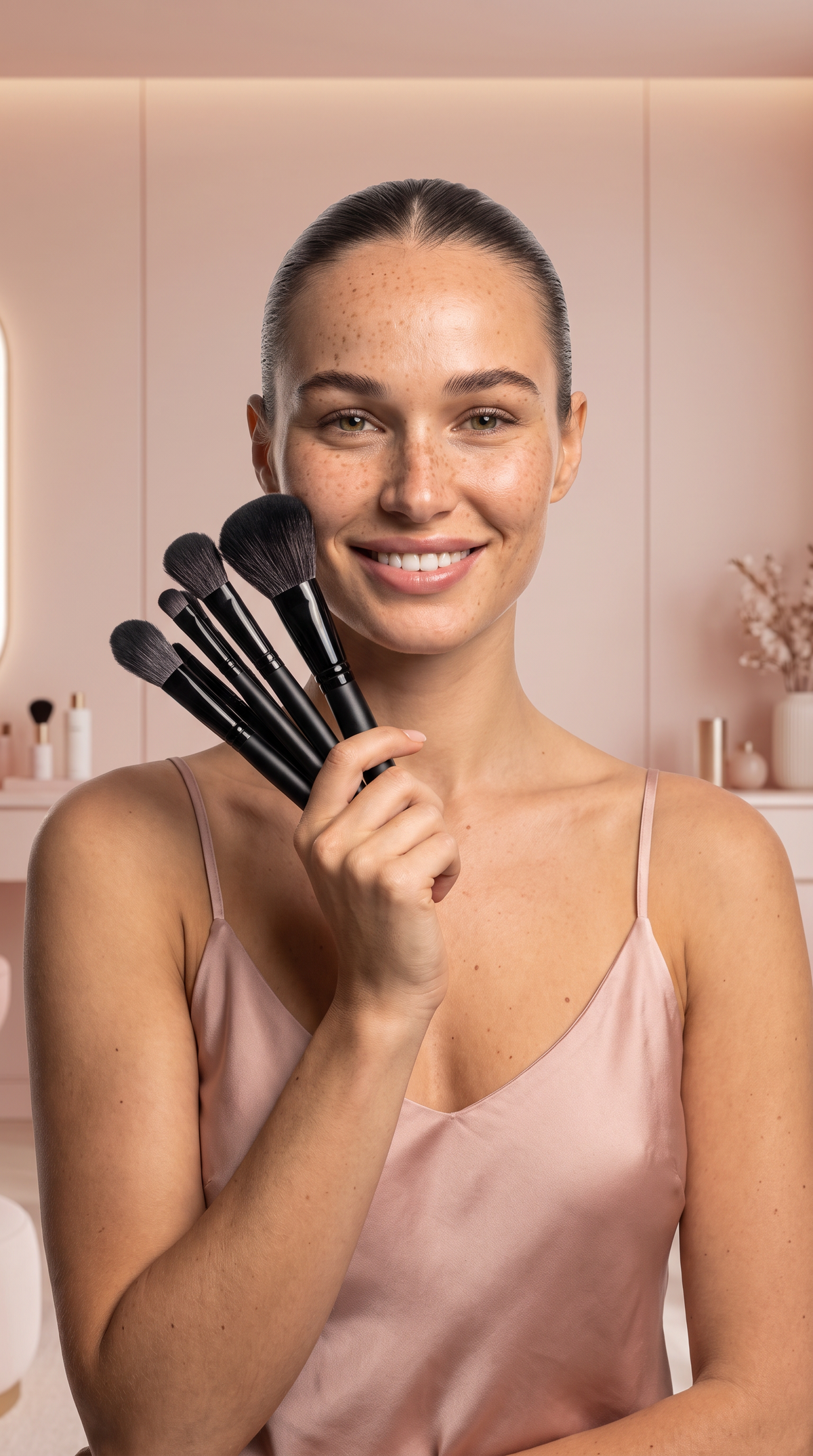 32pcs Facial Eye Shadow Eyeliner Foundation Makeup Brush Set