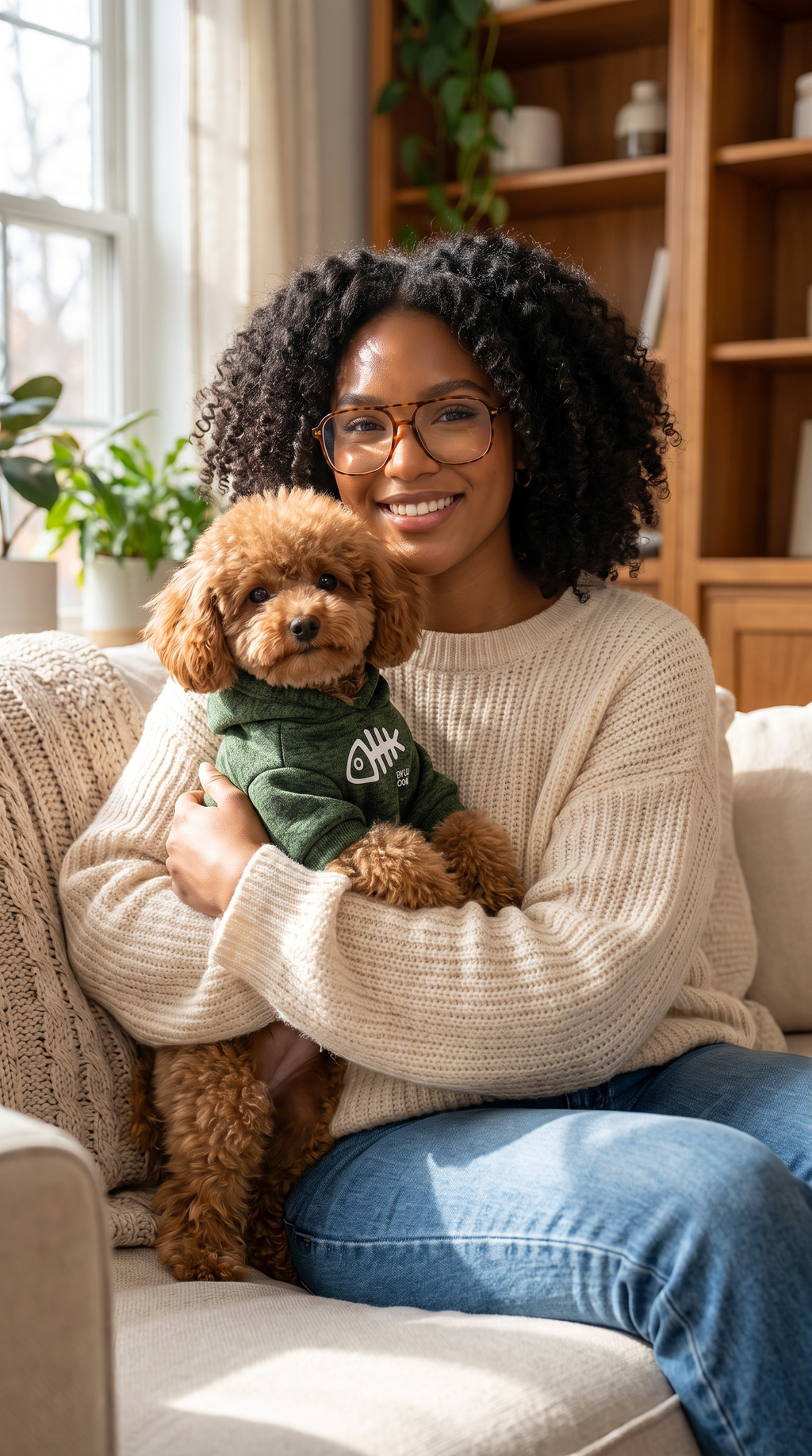 Pet Clothes Fishbone Pattern Small Dog